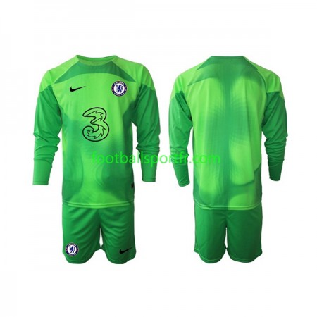 Tenue Chelsea Gardien Enfant Troisieme 2022-2023 Maillot de Foot ML
